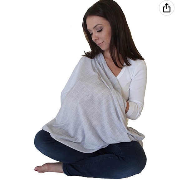 Infinity Nursing Scarf - Ultra Soft Premium Jersey Polyester - Picture 2 of 7